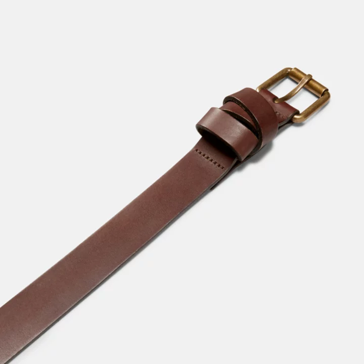 30mm Belt with Wrapped Keeper for Women in Brown