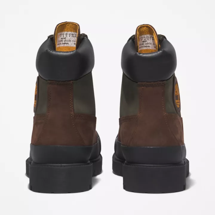 Bottine avec bout en caoutchouc 6-Inch Timberland Premium pour homme en marron foncé