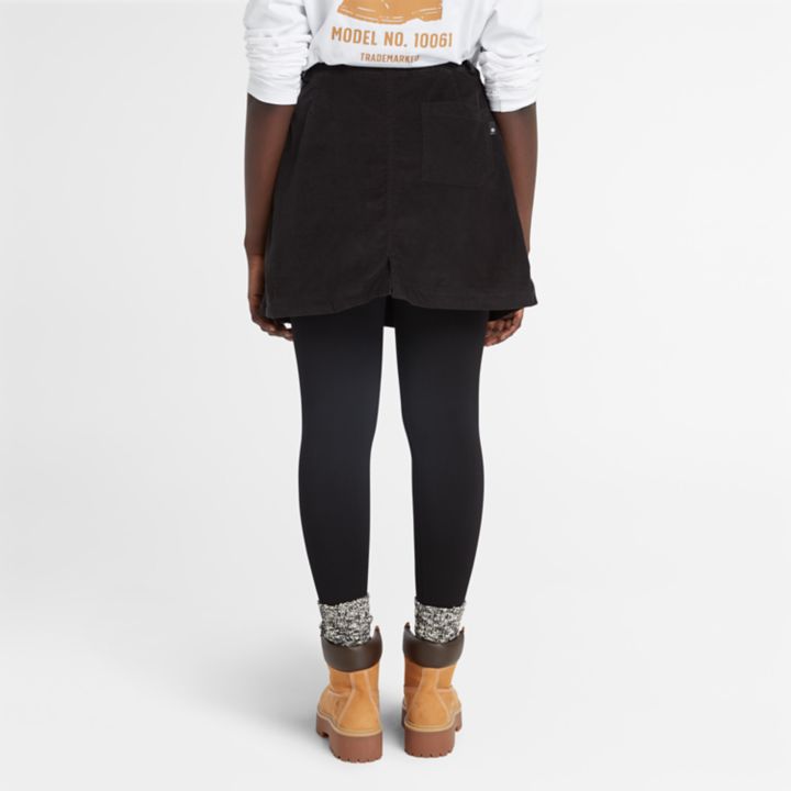 Needle Corduroy Skirt for Women in Black