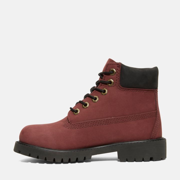 Premium 6 Inch Waterproof Boot for Toddler in Burgundy