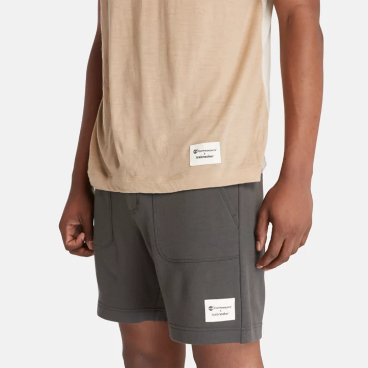 Timberland x Icebreaker Merino ZoneKnit Tee for Men in Beige