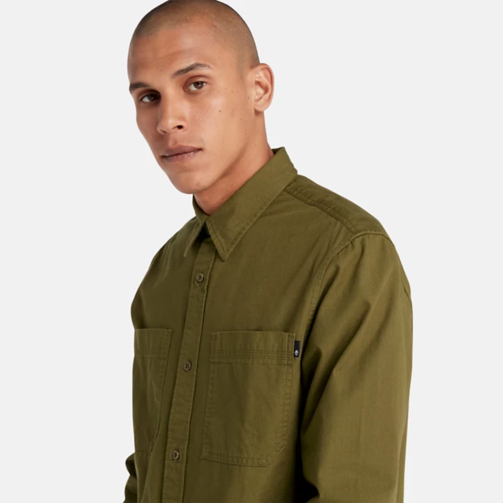 Windham Cotton Shirt for Men in Green