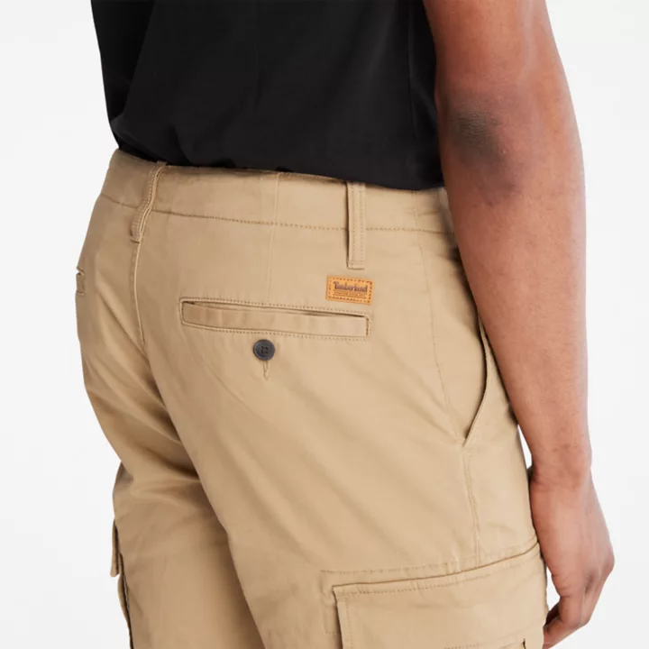 Core Cargo Trousers for Men in Beige