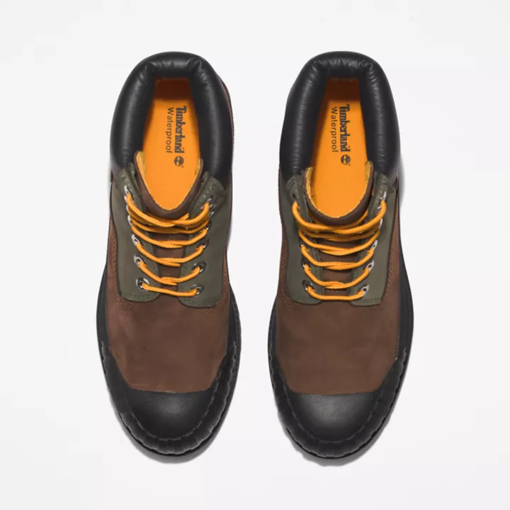 Bottine avec bout en caoutchouc 6-Inch Timberland Premium pour homme en marron foncé