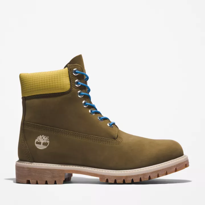 Bottine 6-inch Timberland Premium pour homme en vert/bleu