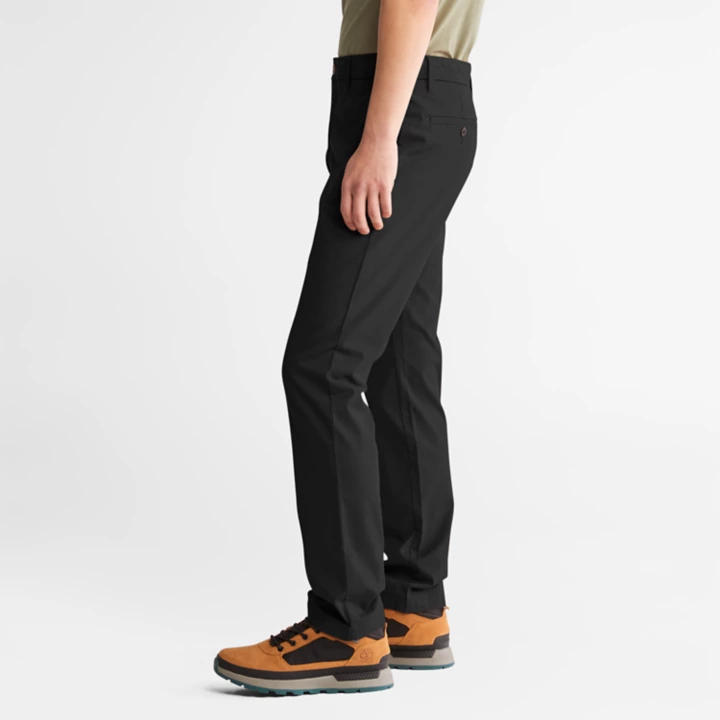 Sargent Lake Stretch Chino Trousers for Men in Black