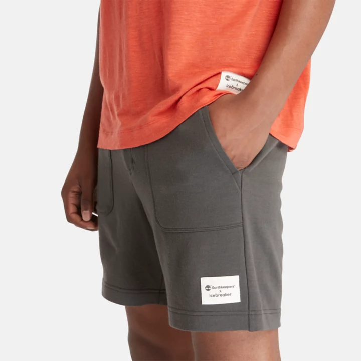 Timberland x Icebreaker Merino Terry Chino Shorts for Men in Dark Grey