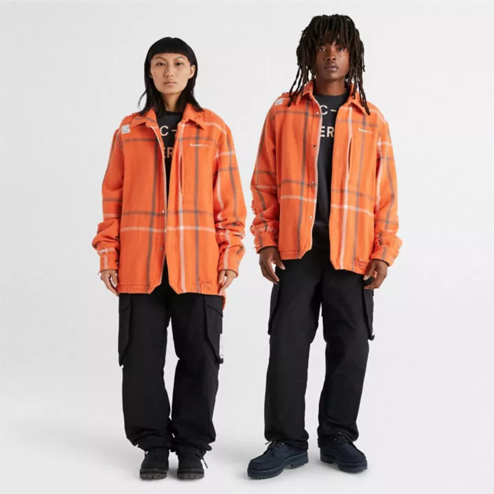 All Gender Timberland x A-Cold-Wall Overshirt in Orange