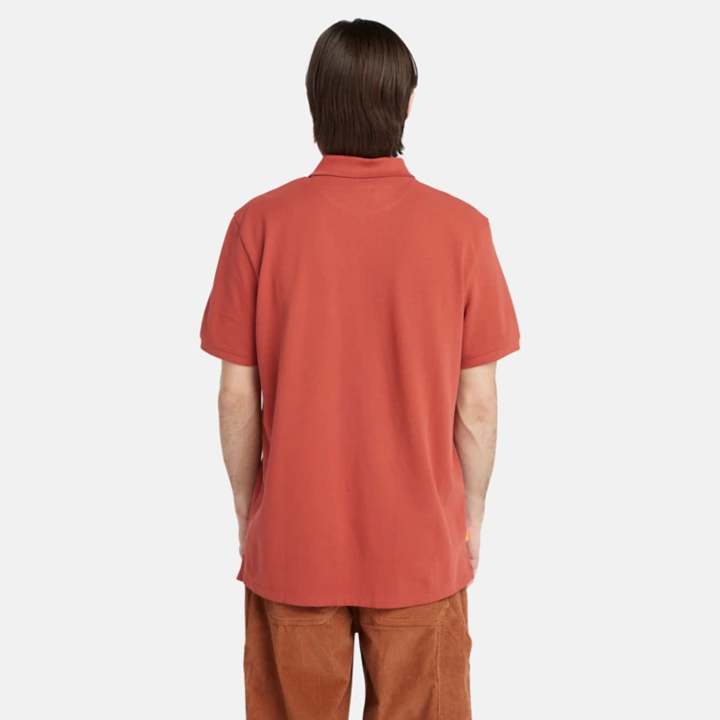 Millers River Pique Polo Shirt for Men in Red