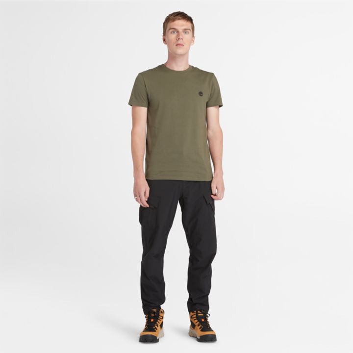 Dunstan River Slim-Fit T-Shirt for Men in Dark Green