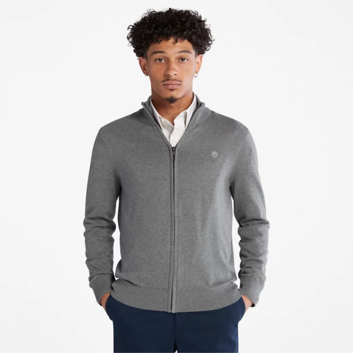 Williams River Full-zip Jumper for Men in Grey
