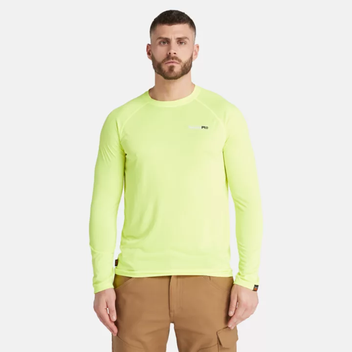 Timberland PRO Wicking Good Sport LS T-Shirt for Men in Yellow