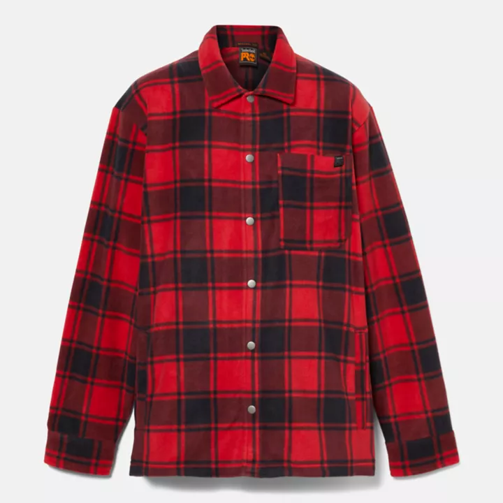 Timberland PRO Gritman Heavyweight Fleece Shirt for Men in Red