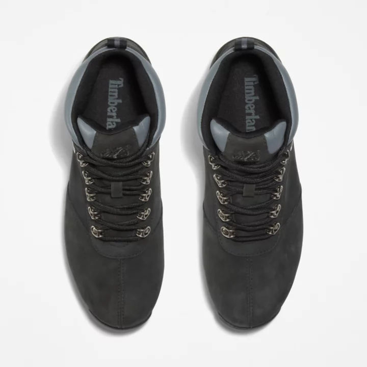 Splitrock Nubuck Mid Hiker for Men in Black/Silver