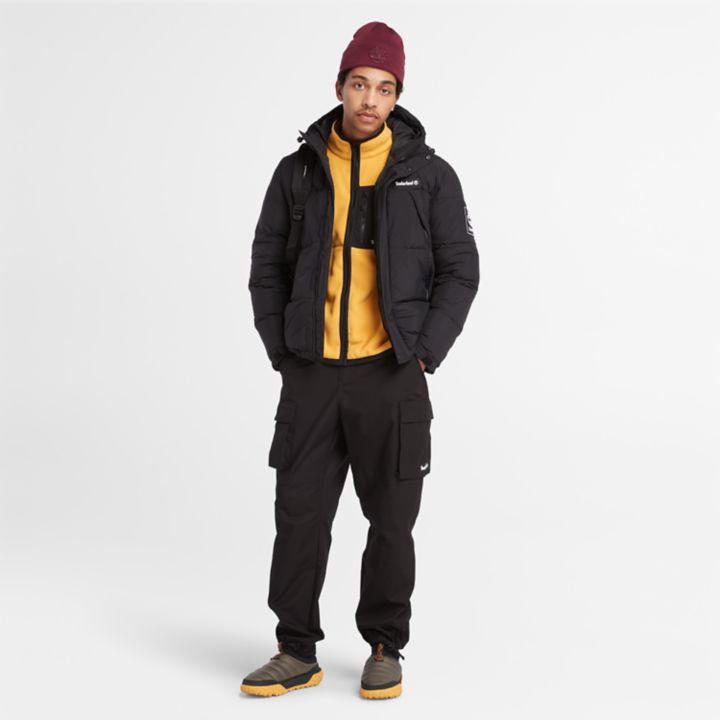 Water Repellent Cargo Trousers for Men in Black