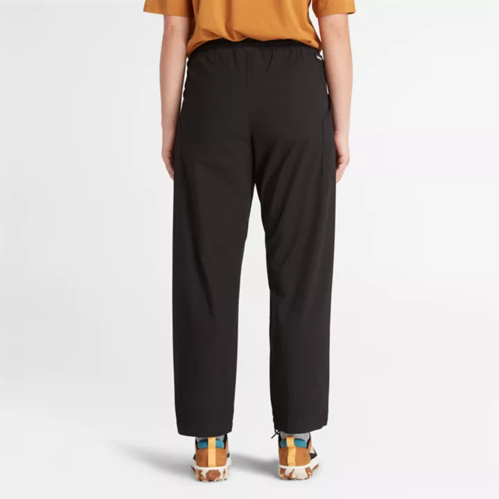 Woven Joggers for Women in Black