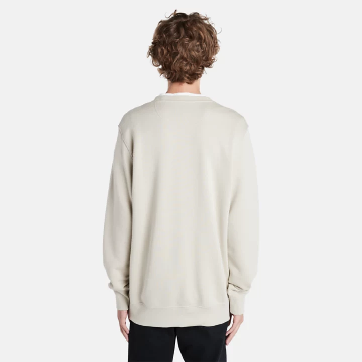 All Gender Crew Sweatshirt with Refibra Technology in Grey