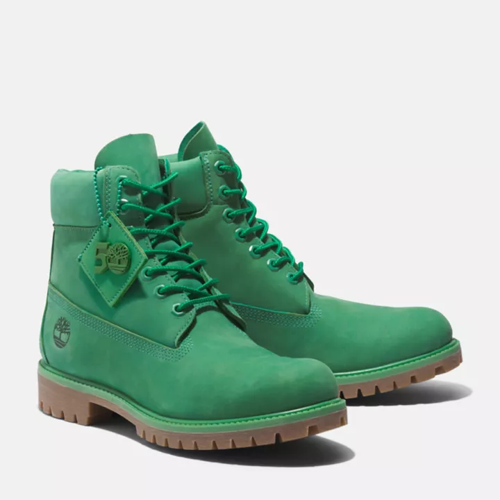 Timberland 50th Edition Premium 6-Inch Waterproof Boot for Men in Green