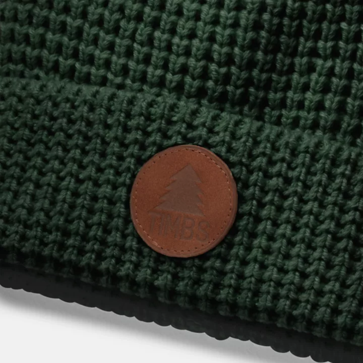 All Gender Timberland x Nina Chanel Knit Beanie in Dark Green