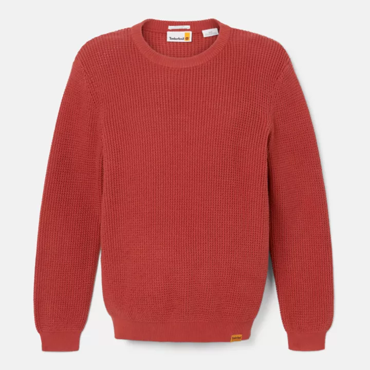 Tuck Crewneck Jumper for Men in Red
