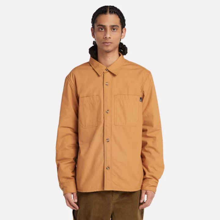 Windham Fleece-lined Overshirt for Men in Dark yellow