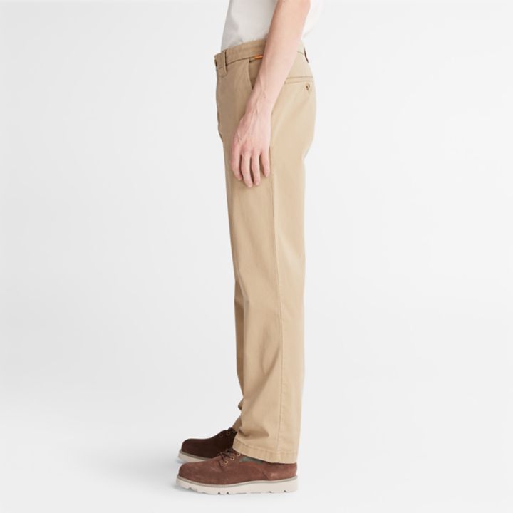 Squam Lake Stretch Chinos for Men in Beige