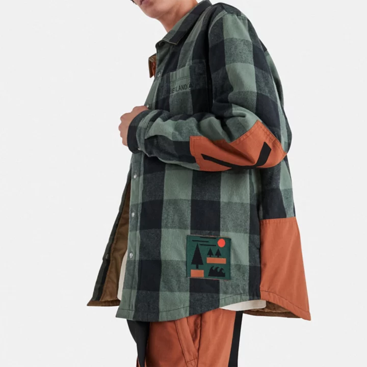 Timberland x Nina Chanel Abney Overshirt in Green