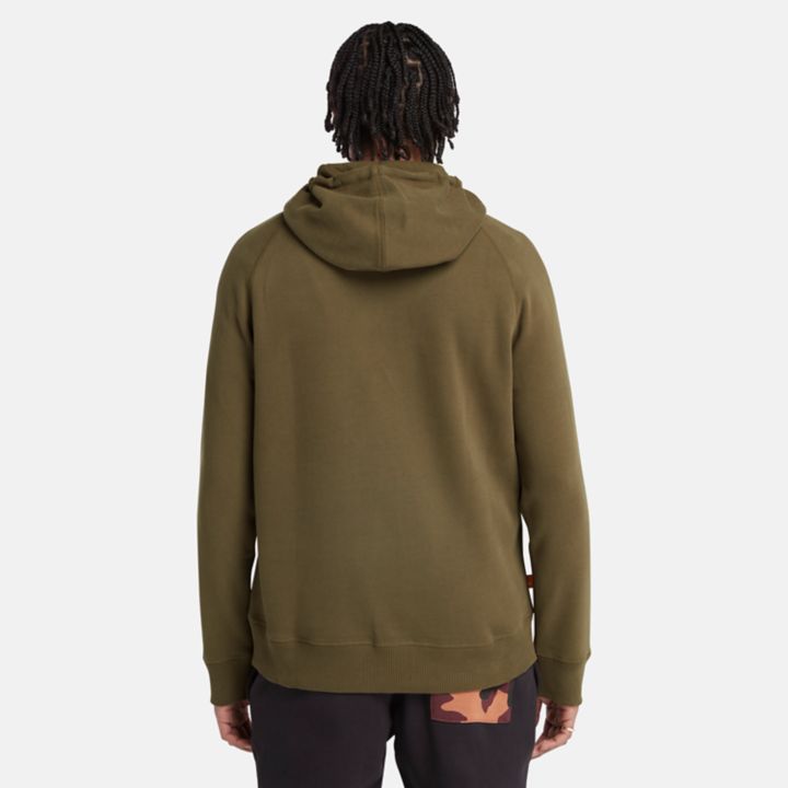 Exeter River Hoodie Sweatshirt for Men in Dark Green