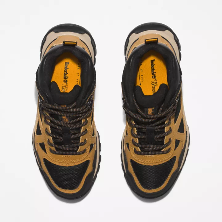 Lincoln Peak Waterproof Hiking Boot for Youth in Yellow