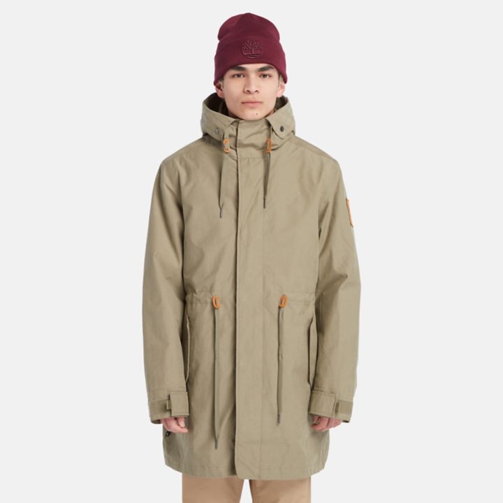 Snowdown Peak Water-Resistant 3-in-1 Fishtail Parka for Men in Green