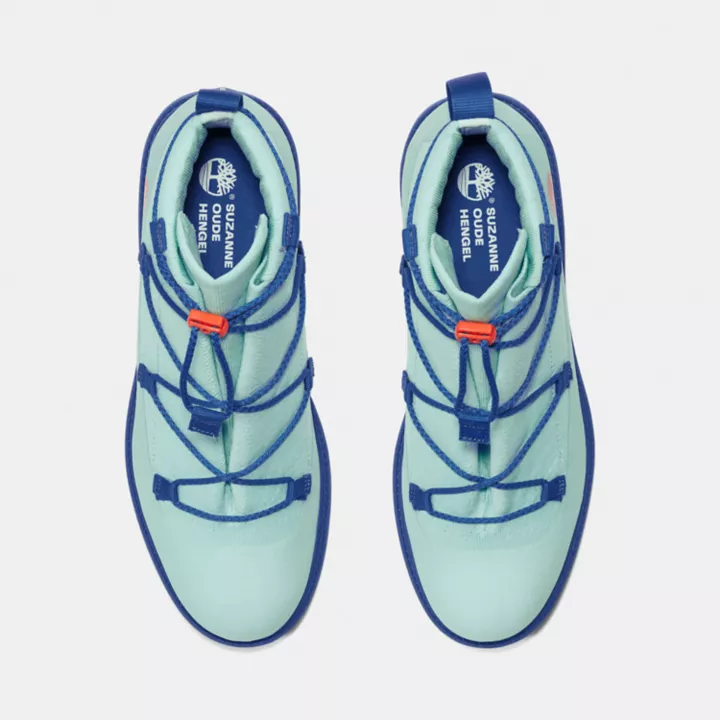 Timberland x Suzanne Oude Hengel Future73 Knit 6 Inch Boot in Teal