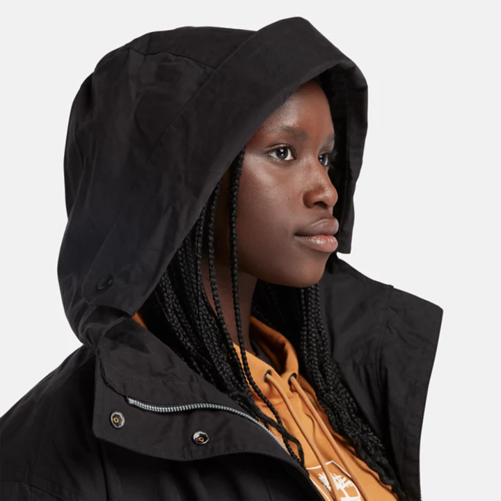 Fishtail Parka for Women in Black