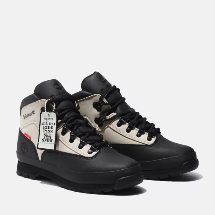 Euro Hiker Leather Boot for Men in Light Grey