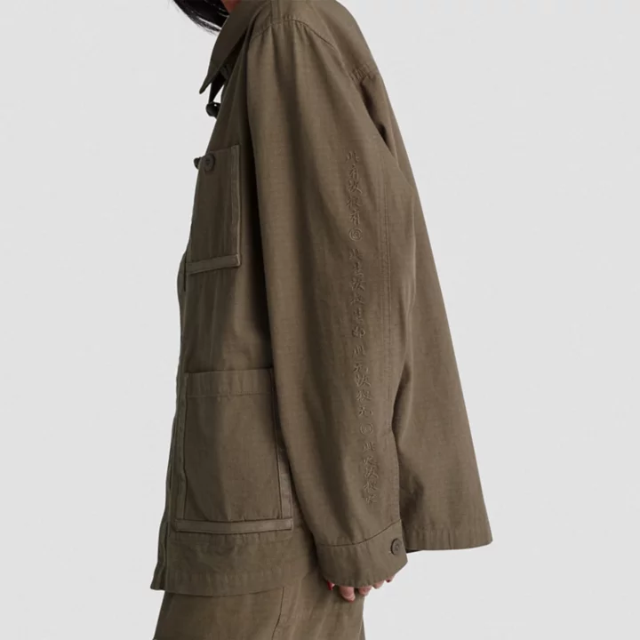 All Gender Timberland x Edison Chen Future73 Overshirt in Dark Green