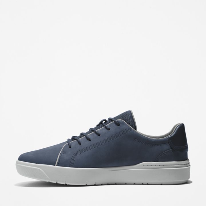 Seneca Bay Leather Trainer for Men in Navy