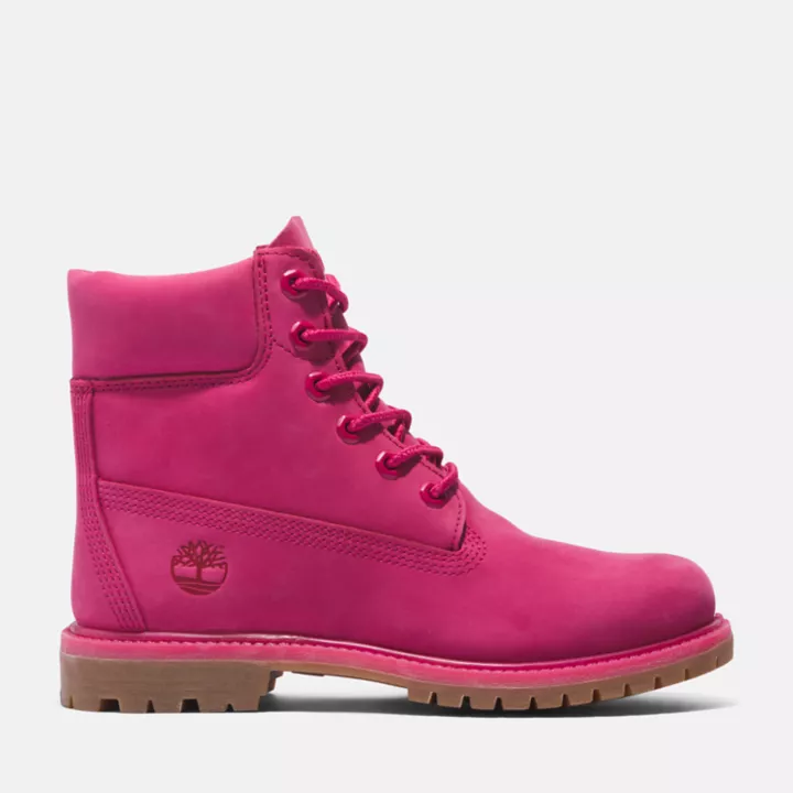Timberland 50th Edition Premium 6-Inch Waterproof Boot for Women in Dark Pink