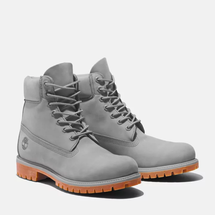 Timberland 50th Edition Premium 6-Inch Waterproof Boot for Men in Light Grey
