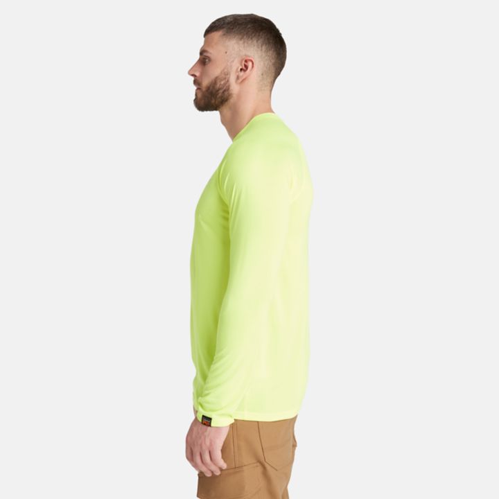Timberland PRO Wicking Good Sport LS T-Shirt for Men in Yellow