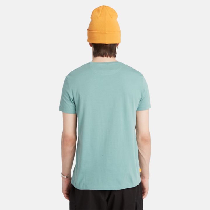 Dunstan River Crewneck T-Shirt for Men in Teal