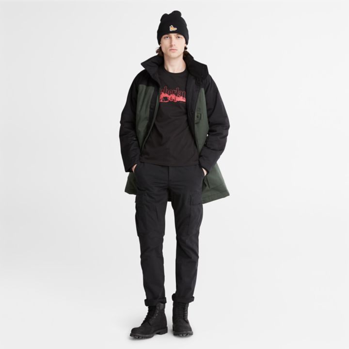 Core Cargo Trousers for Men in Black