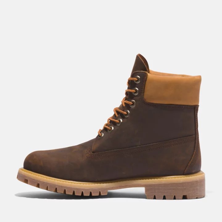Timberland Premium 6 Inch Boot for Men in Brown/Yellow