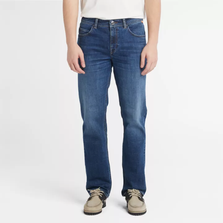 Stretch Core Jeans for Men in Navy or Indigo
