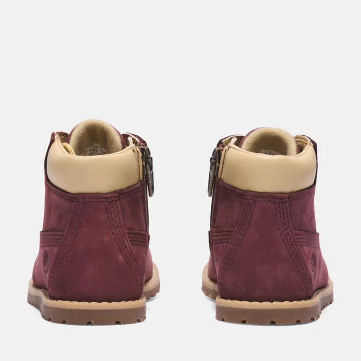 Pokey Pine 6 Inch Boot for Toddler in Burgundy