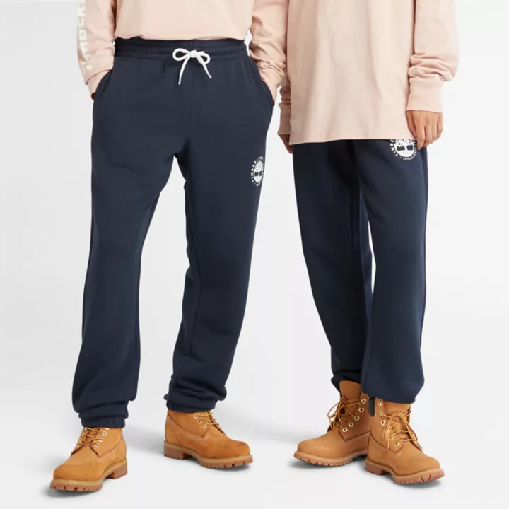 All Gender Refibra Logo Sweatpants in Navy