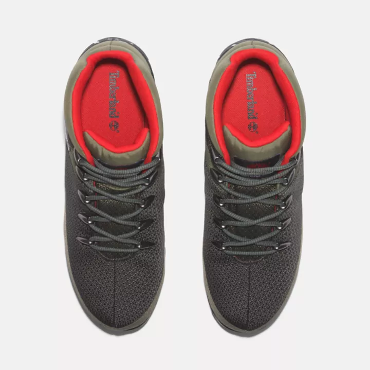 Euro Sprint Waterproof Hiking Boot for Men in Green/Grey