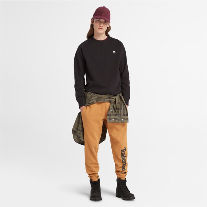 Logo Tracksuit Bottoms for Men in Dark Yellow