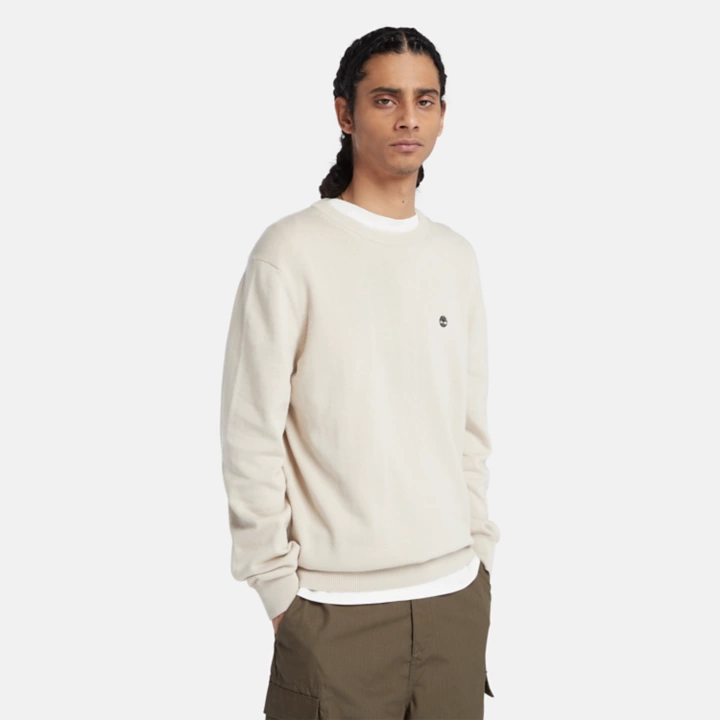 Williams River Crewneck Jumper for Men in Beige