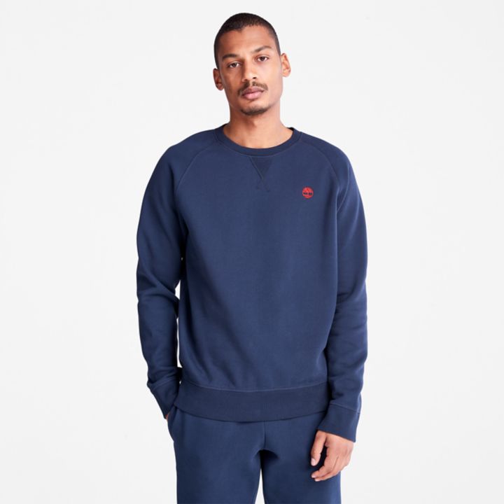 Exeter River Crewneck Sweatshirt for Men in Navy