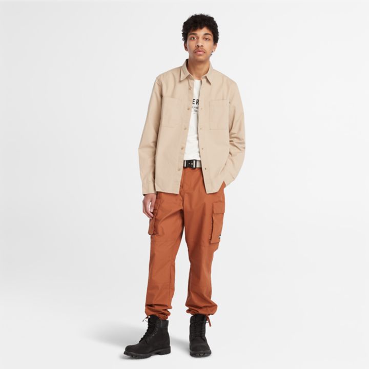 Windham Cotton Shirt for Men in Beige