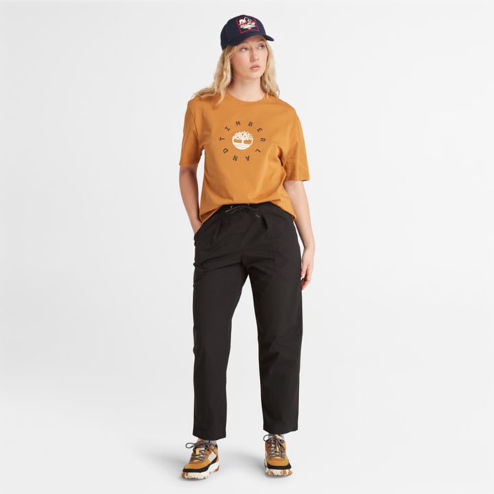 Seasonal Logo T-Shirt for Women in Dark Yellow